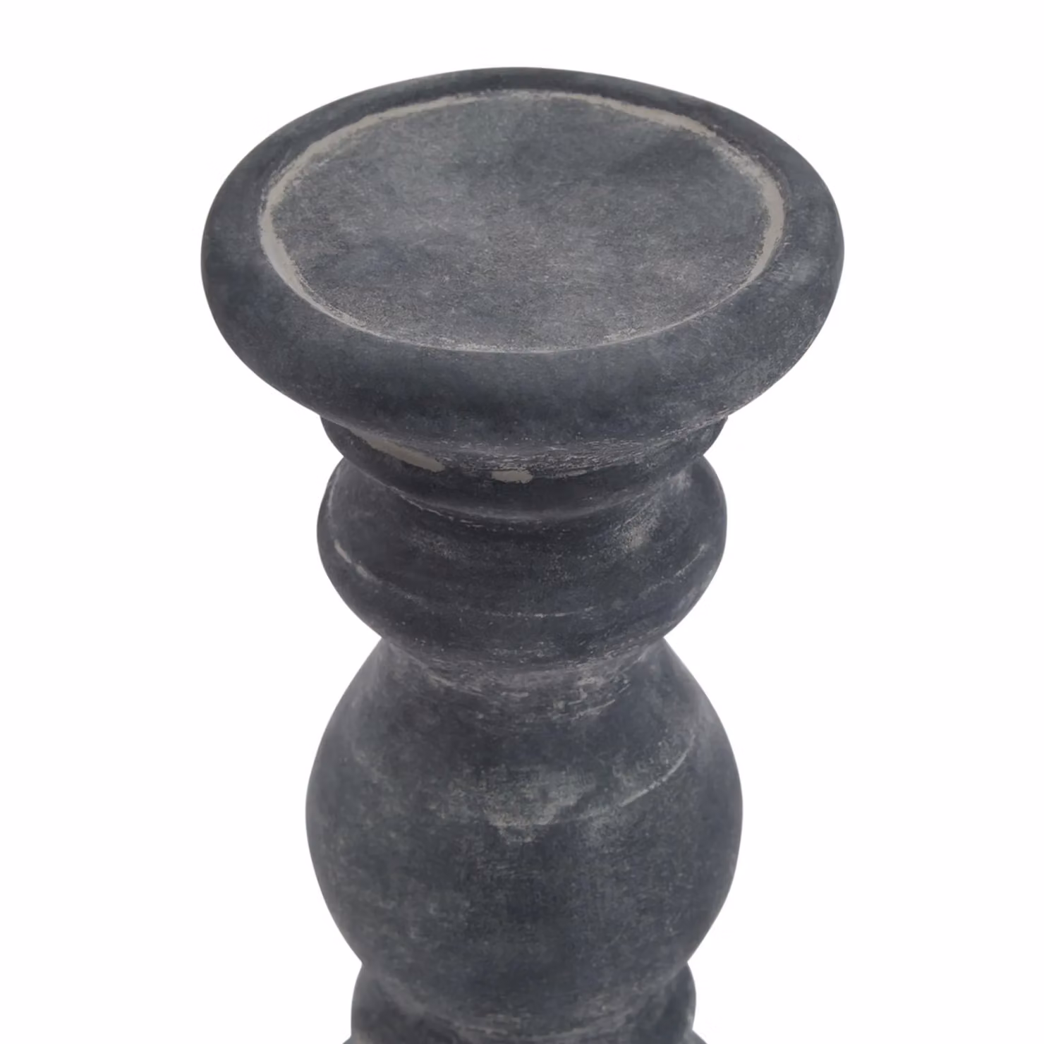 Love Lace Amalfi Small Grey Ceramic Column Candle Holder – 2