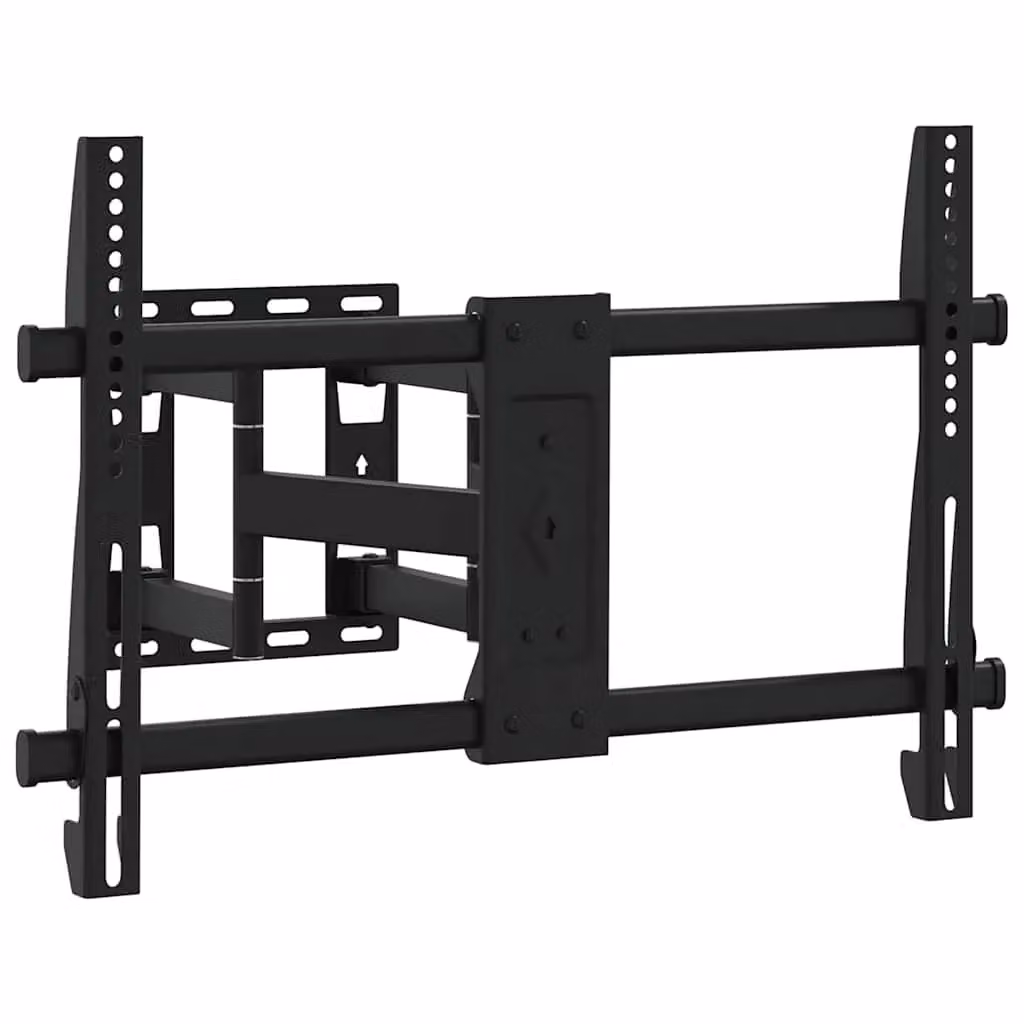 Berkfield Home Black Steel Wall Mounted TV Mount for 37-80 Inch Screens, Max VESA 600x400 mm, 40kg Capacity – 2