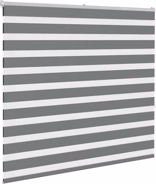 Berkfield Home Elegant Zebra Blind in Dark Grey, W: 165 cm, H: 150 cm