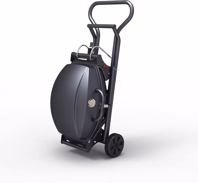 BillyOh Tennessee Portable Gas BBQ Trolley Cart, Black