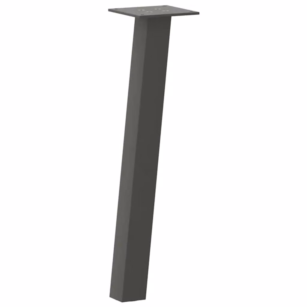 Berkfield Home Steel Coffee Table Legs, 4 Pieces, Anthracite and Black, Height: 42 cm