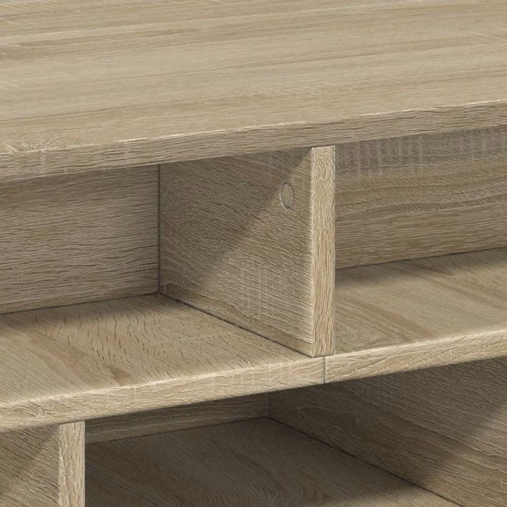 Berkfield Home Sonoma Oak Coffee Table in Beige, W/D/H: 70 x 70 x 29 cm – 5