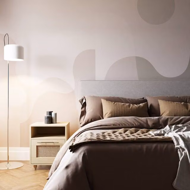Superfresco Easy The Wave Neutral Abstract Mural in Beige, W: 300 cm, H: 280 cm – 1