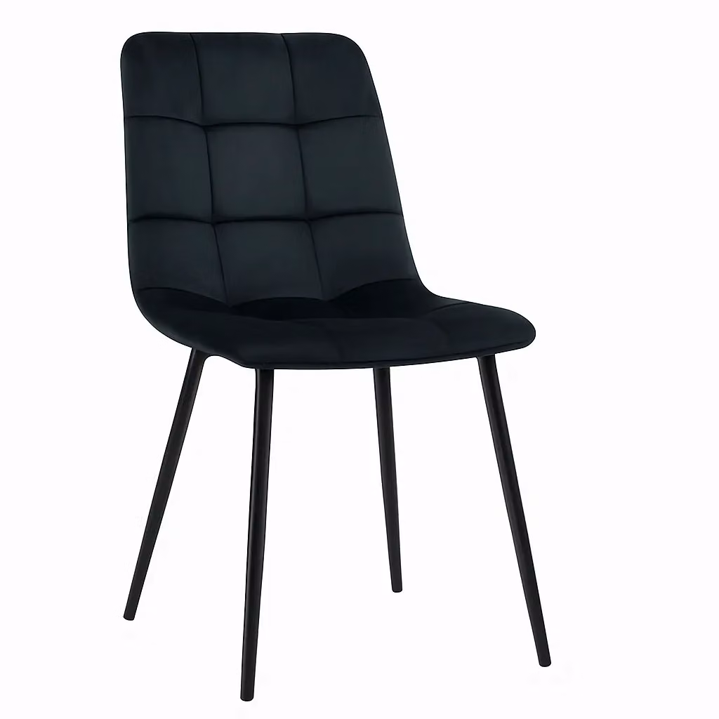 KOSY KOALA Wooden Dining Set with Rectangular Table, Bench and 4 Black Velvet Chairs in Brown – 5