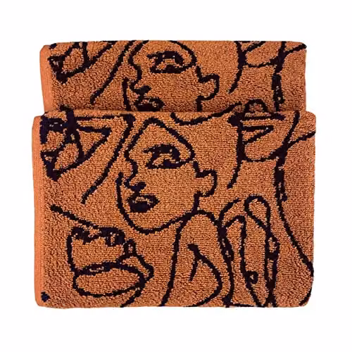 Furn Everybody Graphic Cotton Hand Towel in Brown, W/D/H: 50 x 85 cm – 4