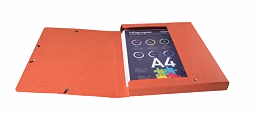 Exacompta Red Scotten A4 Paper Document Box for Archive Storage – 4
