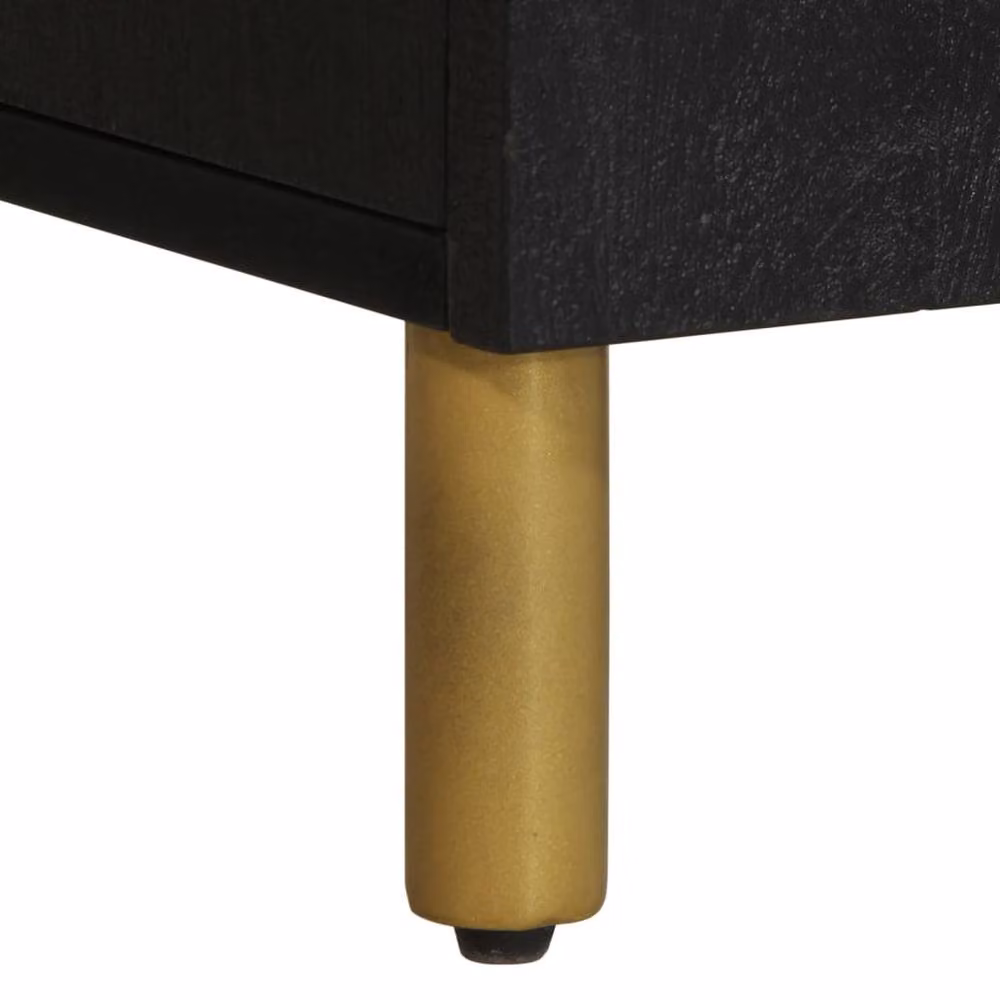 Berkfield Home Modern Black TV Cabinet W/D/H: 105 x 33 x 46 cm – 5
