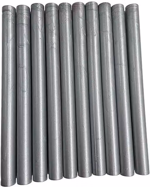 Syntego Silver Shimmer Hot Melt Wax Sticks, Pack of 10