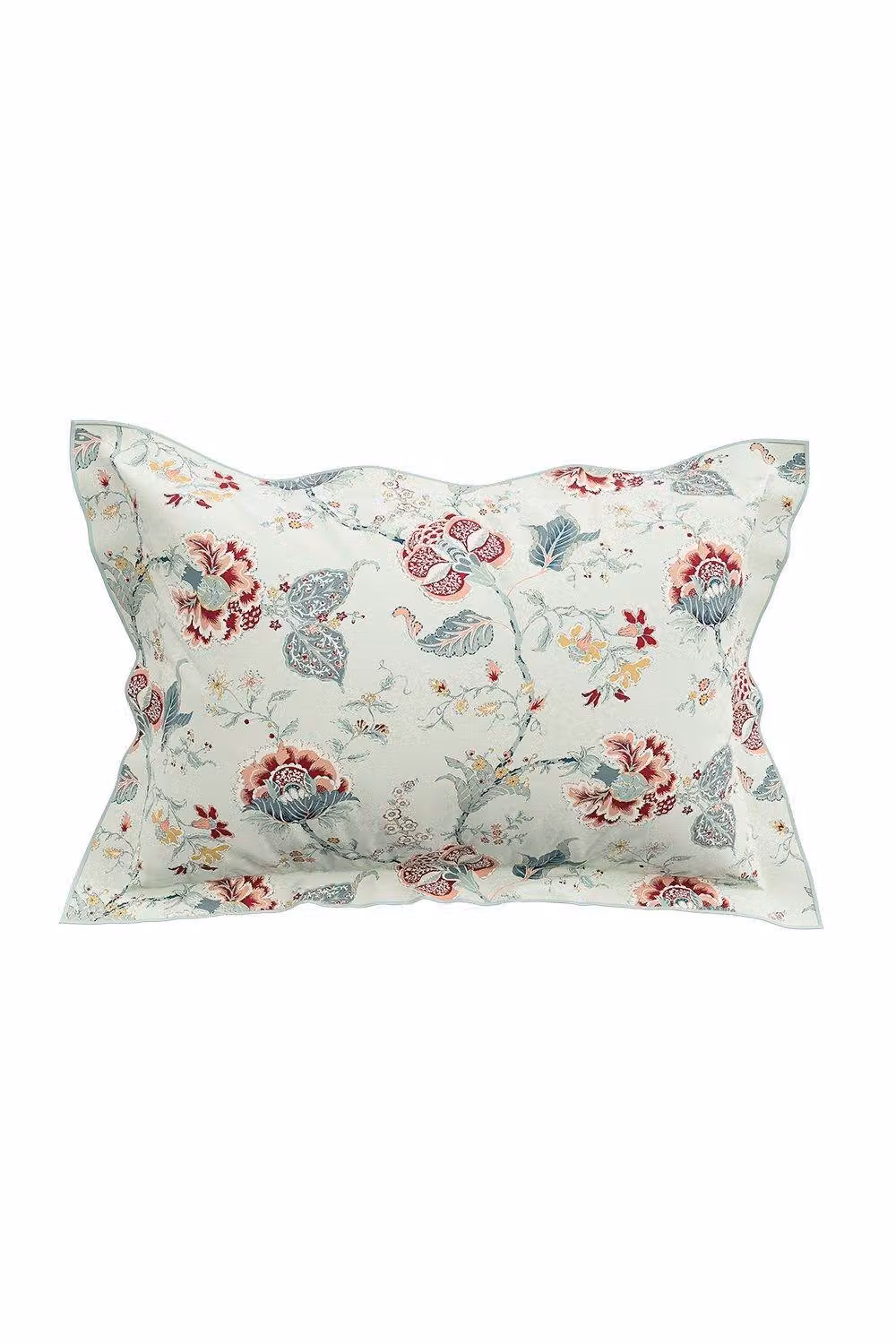 V & A Palampore Trail Cotton Percale Duvet Cover and Pillowcase Set, Blue Multicolour, W: 180 cm x L: 200 cm – 2