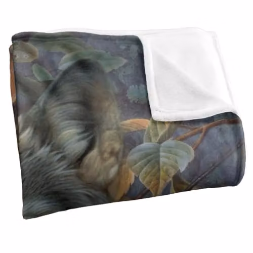 JQ Licensing Wolf and Pups Silky Touch Super Soft Throw Blanket, Multicolour, W: 152 cm, D: 127 cm – 2