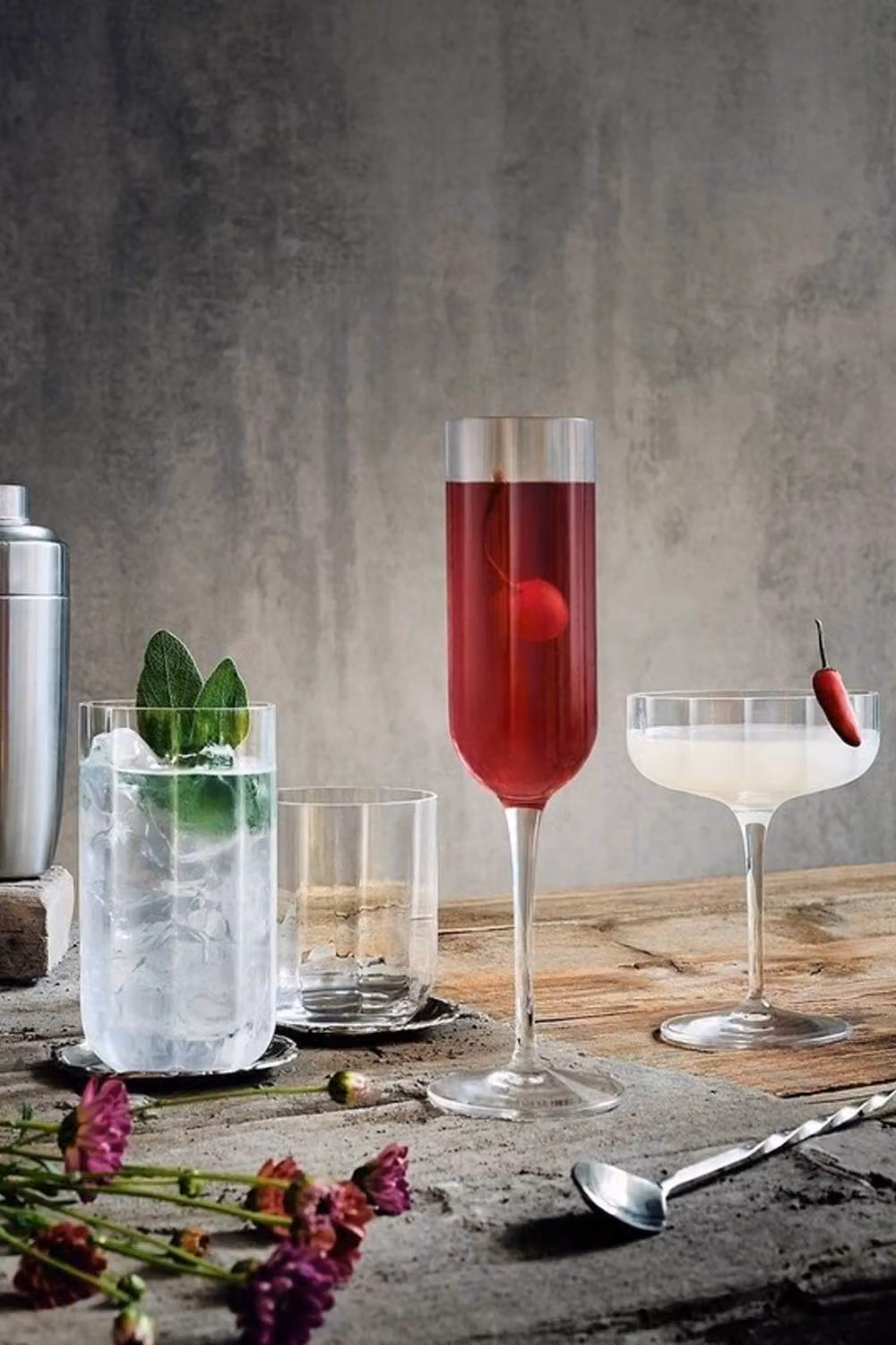 Luigi Bormioli Rocco Set of 4 Transparent Crystal Champagne Flutes, 210 ml – 2