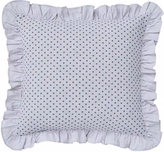 Helena Springfield Ness Cotton Cushion in Grey, W/D/H: 45 x 45 x 45 cm – 1