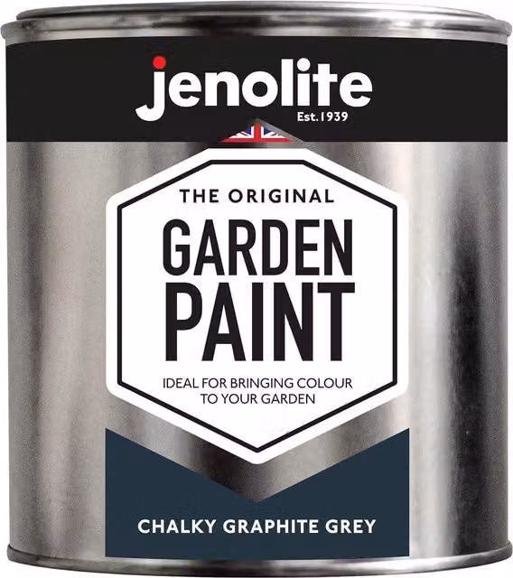 Jenolite Matt Grey Weatherproof Multi-Surface Garden Furniture Paint, 1 l