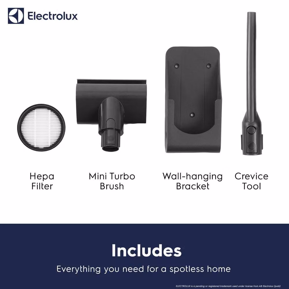 Electrolux 400W Cordless Bagless Stick Vacuum Cleaner with Mini Turbo Brush and HEPA Washable Filter, Grey – 3