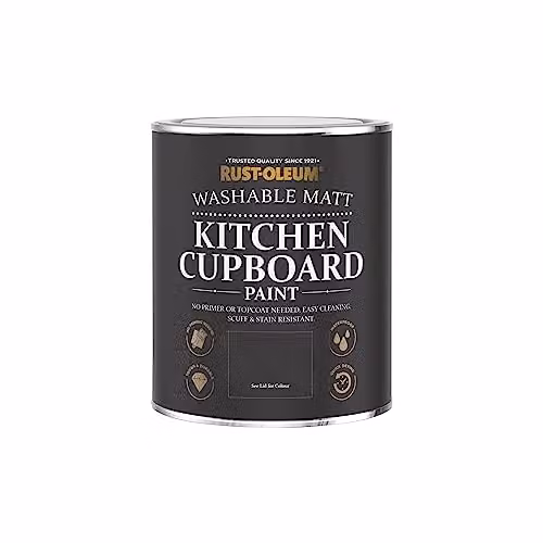 Rust-Oleum Kitchen Cupboard Paint in Matt Finish, White, 750ml – 4