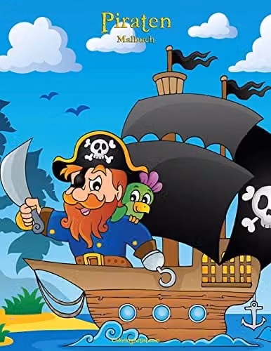 Piraten Malbuch Volume 1 Childrens Colouring Book by Createspace