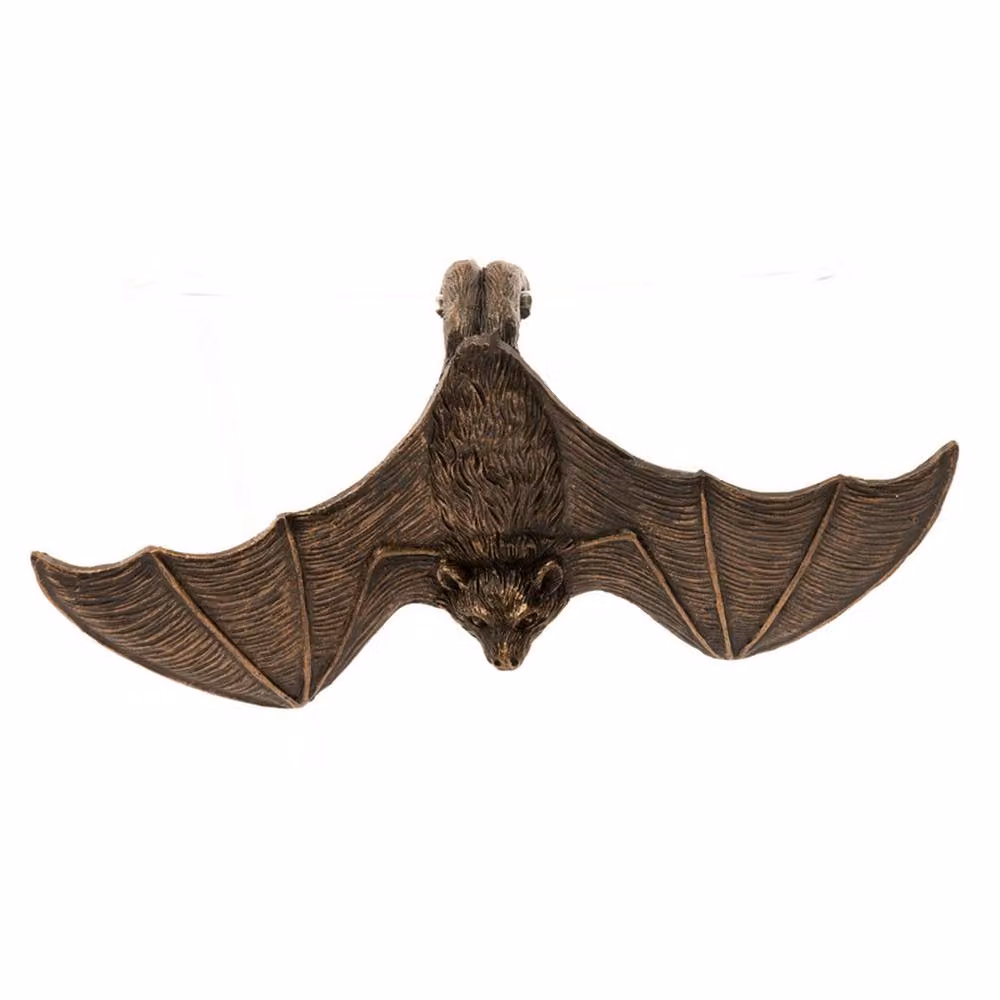 Jardinopia Antique Bronze Coloured Bat Buddy Pot Hanger, W: 7 cm, D: 15.5 cm, H: 3.5 cm – 2