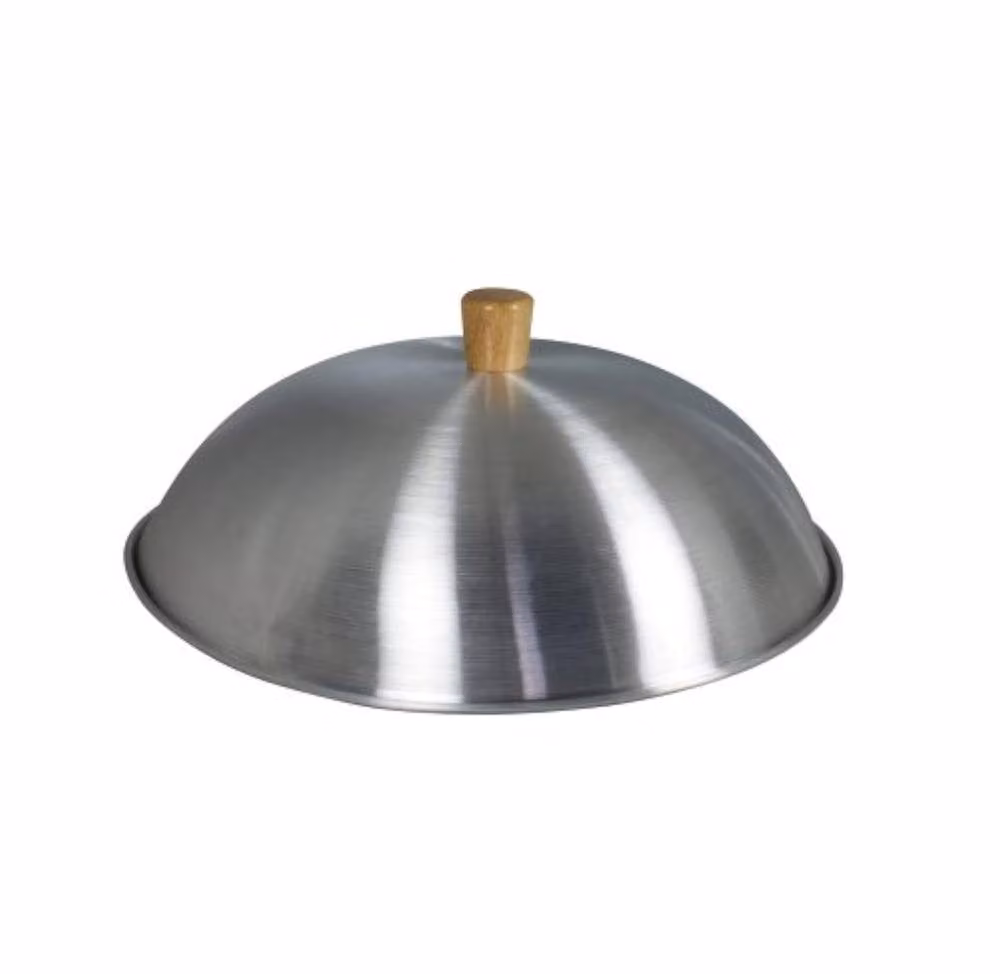 dexam Aluminium Wok Lid, Silver, Diameter: 36 cm – 2