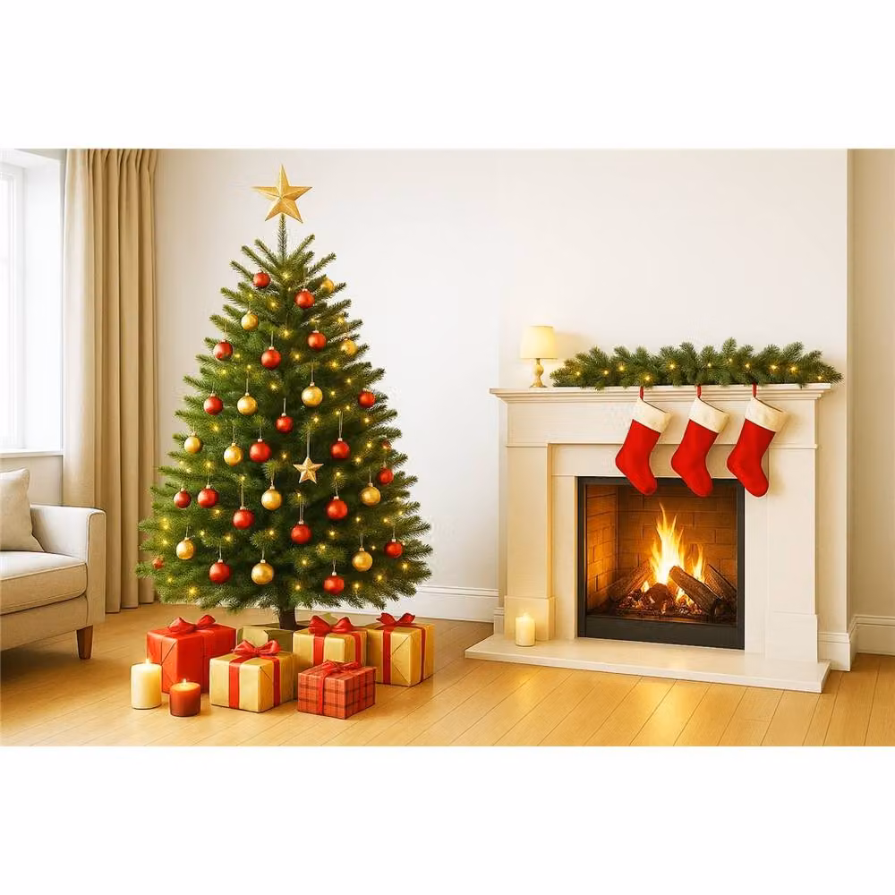 Clifton Premier Nordman Fir Christmas Tree in Green, Height: 1.5 m – 4
