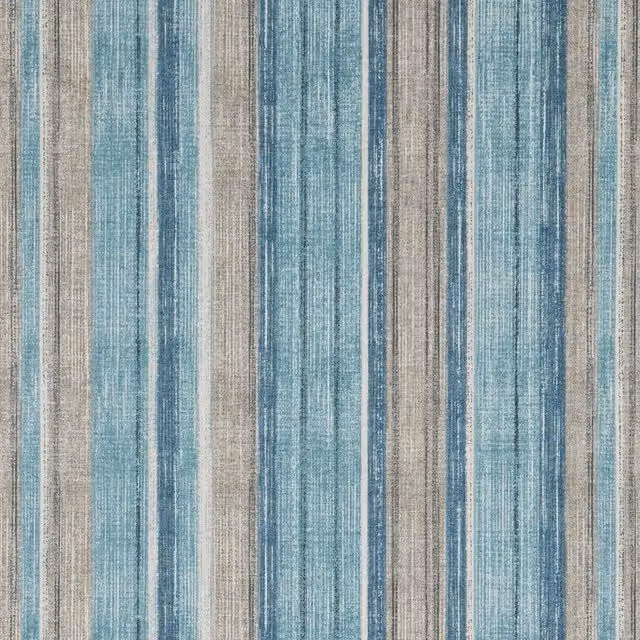 iLiv Maharani Striped Cotton Fabric Petrol and Multicolour Adult Product