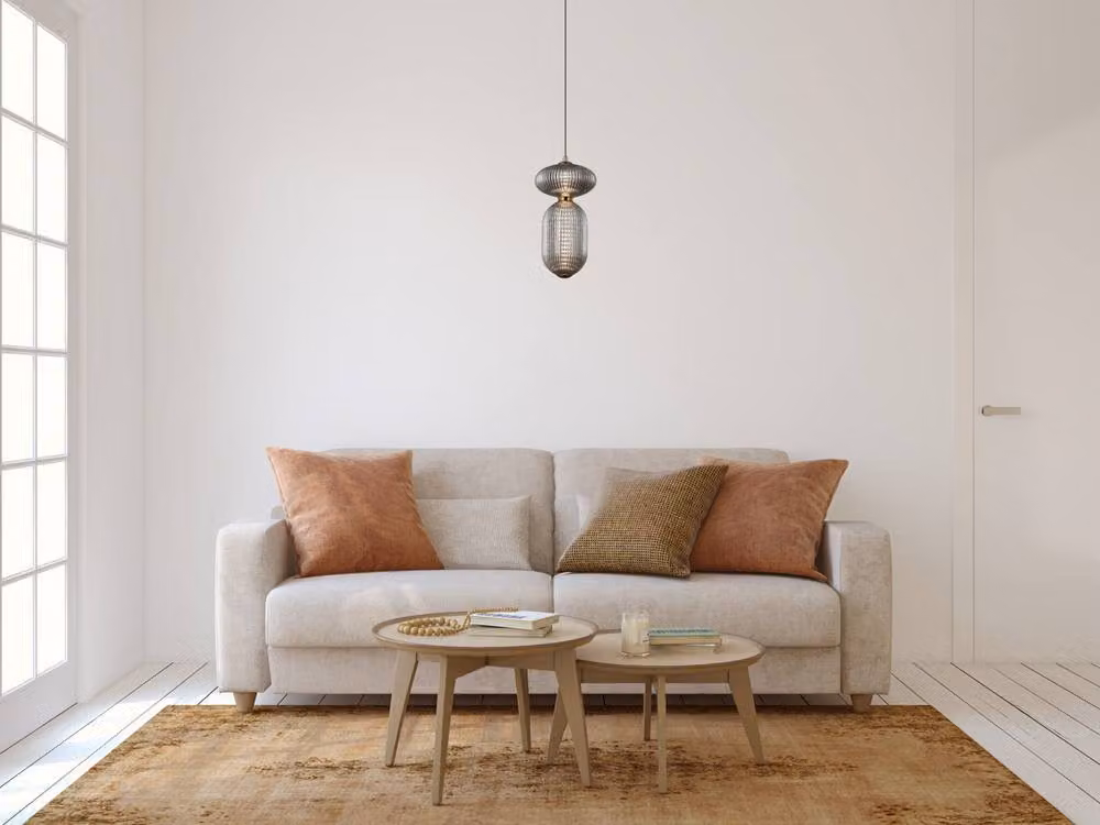 Netlighting Nico Slim Pendant Light in Black and Gold Brass with 2x LED Warm White 3000K, Diameter: 35 cm – 2