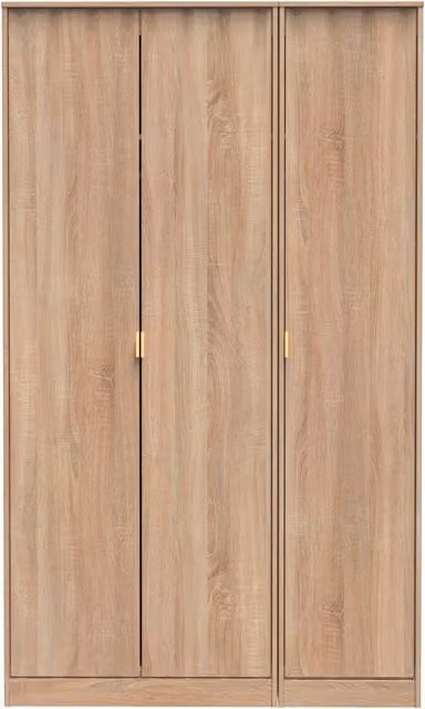 Ready Assembled 2 U Dallas 3 Door Wardrobe in Light Oak