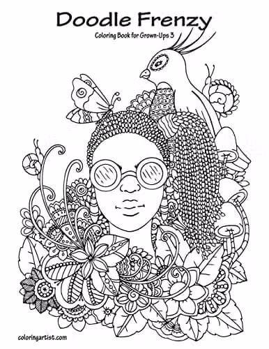 Doodle Frenzy Coloring Book for Grown-Ups Volume 3 by Createspace