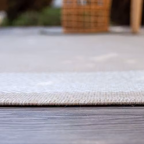 THE RUGS Bordered Beige Indoor and Outdoor Rectangular Rug, W/D: 80 x 150 cm – 4