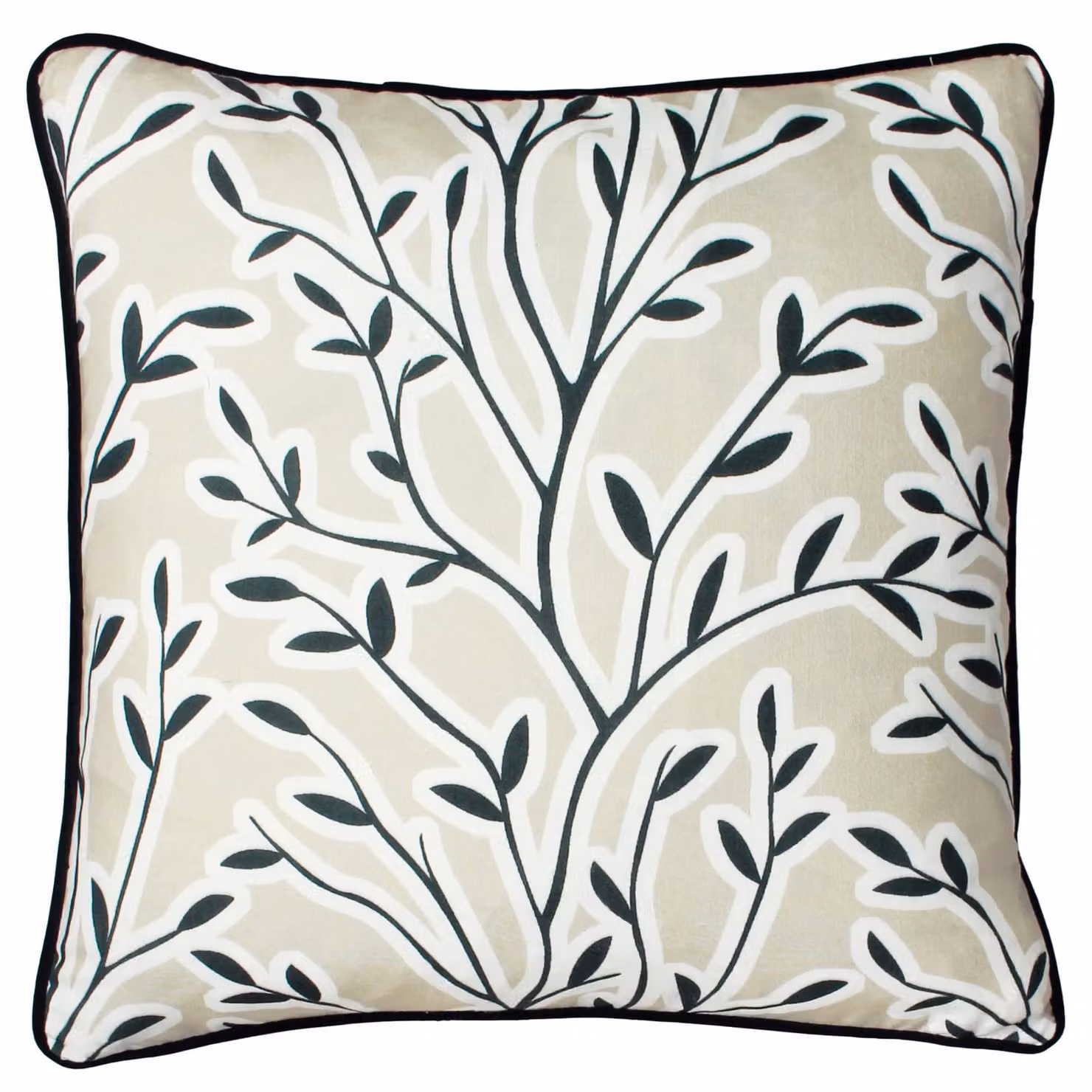 Furn Annika Floral Square Cushion in Beige, W/D/H: 50 x 50 x 50 cm – 2