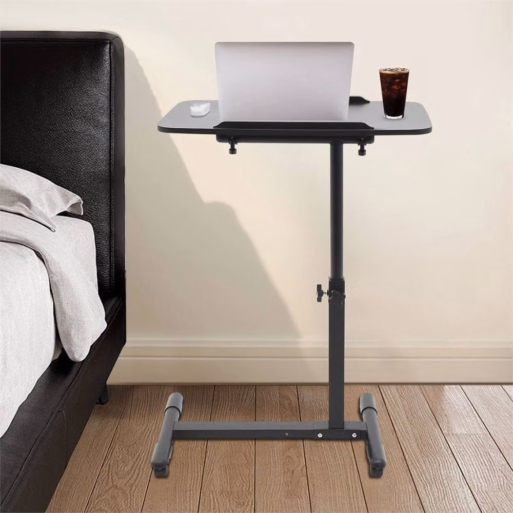 Nordara Adjustable Mobile Rolling Laptop Desk in Black – 2