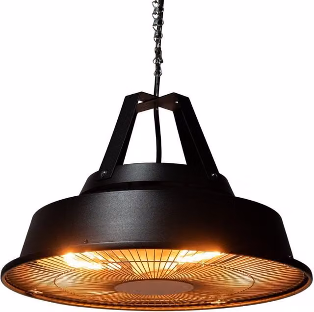 Primrose Retro Black Metal Ceiling Hanging Electric Patio Heater