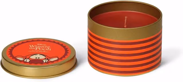 Disney Winnie the Pooh Tigger Inspired Orange Tin Candle with Popcorn and Malt Barley Scent, 175g – 3
