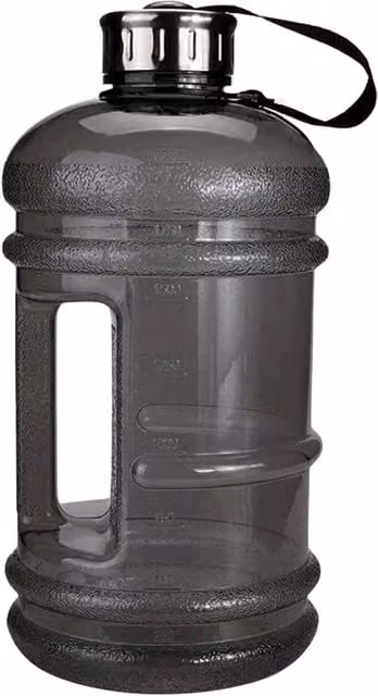 MANTRARAJ Black BPA Free Sports and Gym Water Bottle with Carry Handle, 2.2 l – 1