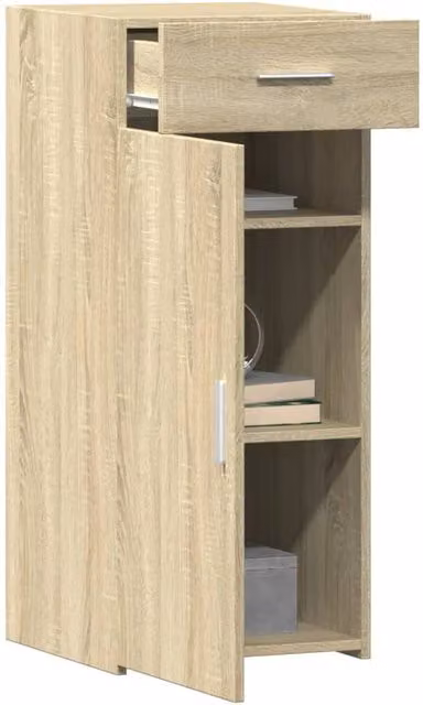 Berkfield Home Sonoma Oak Sideboard in Beige, W/D/H: 40 x 42.5 x 93 cm – 1