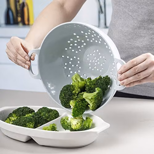 Zeal Melamine Colander in Blue, 24cm – 3