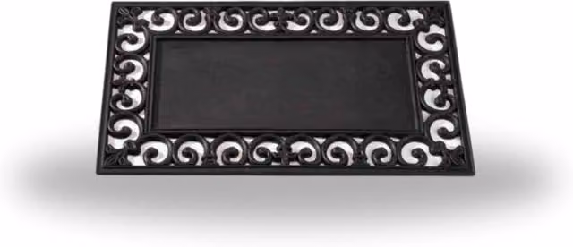 Marco Paul Black Rubber Door Mat, W/D/H: 75 x 45 x 1 cm – 1