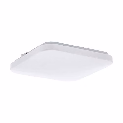 Loops Modern White LED Wall and Flush Ceiling Light with Plastic and Metal Shade