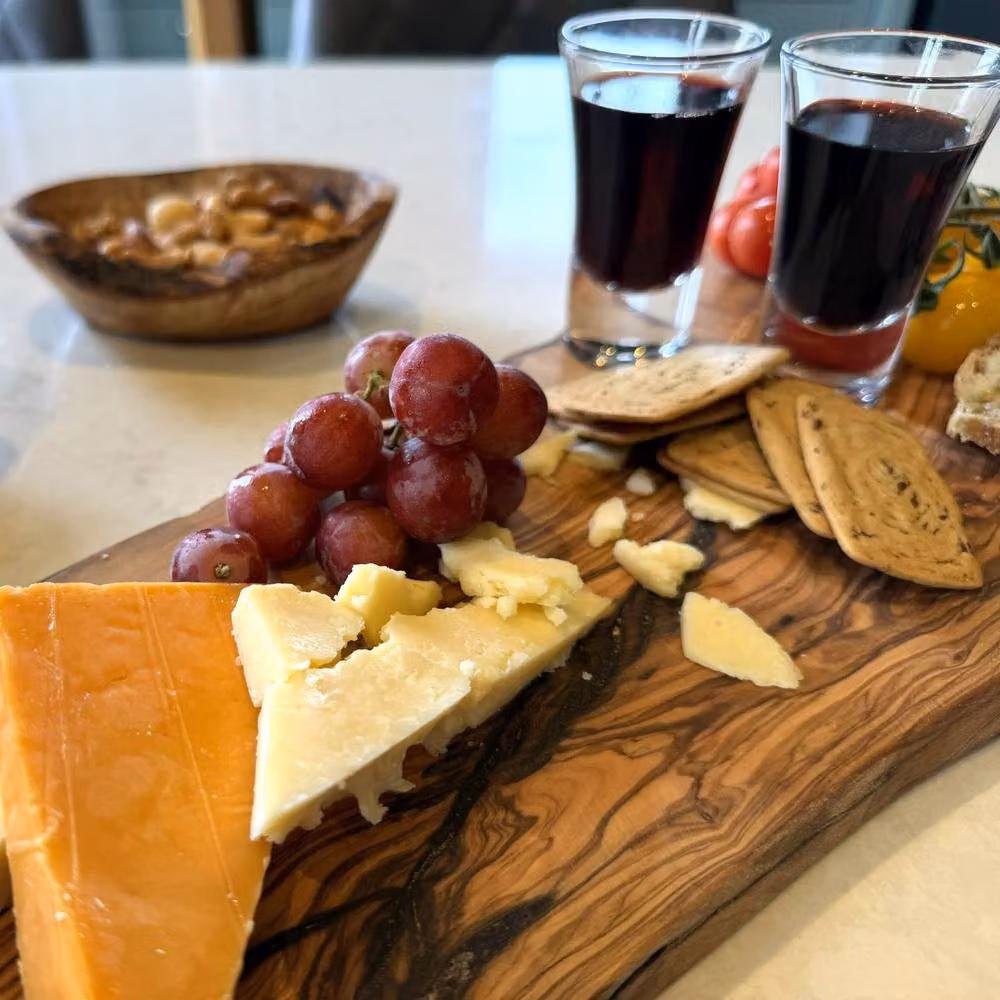 Verano Spanish Ceramics Brown Olive Wood Rustic Slim Charcuterie Board, W: 13-16 cm, L: 45 cm – 3
