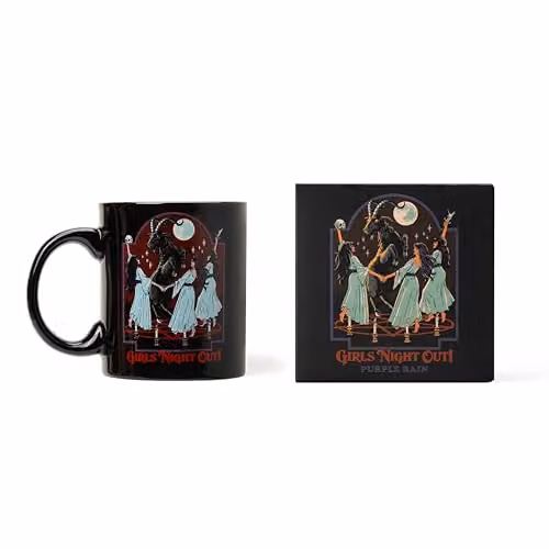 Steven Rhodes Purple Rain Candle Mug, 243g, Purple and Black Ceramic Shea Wax Candle – 2