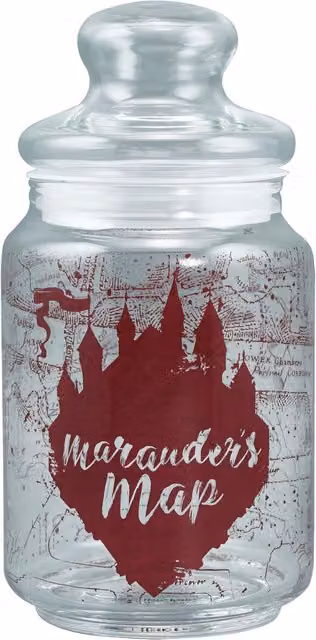 Half Moon Bay Harry Potter Marauder's Map Glass Candy Jar, 0.75 l – 2
