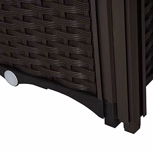 Outsunny Set of 2 Brown Plastic Raised Garden Beds for Vegetables, Herbs and Ornamental Plants – 9