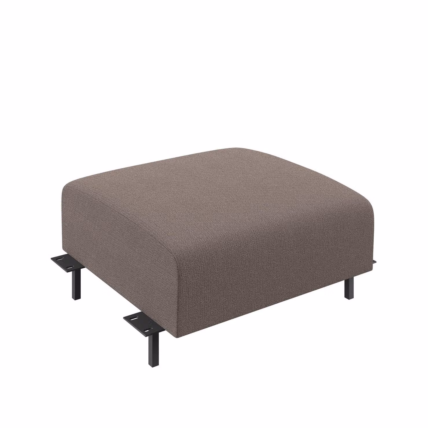 Dome Deco LUGANO Module Stool in Brown Fabric