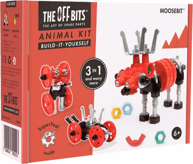 The OffBits Creative Red Build it Yourself Connecting Toy