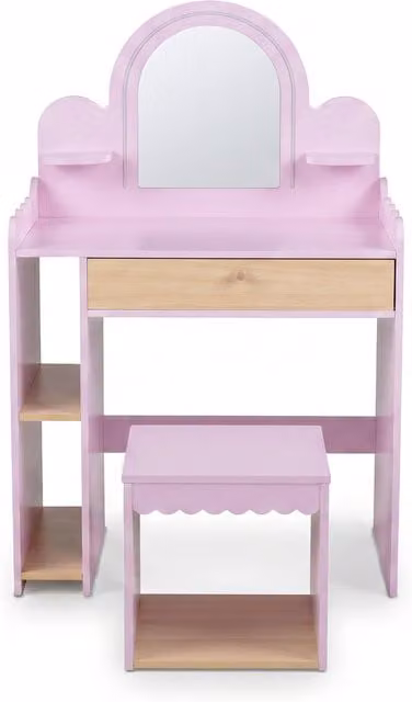 Costway Hollywood LED Kids Vanity in Pink – 1
