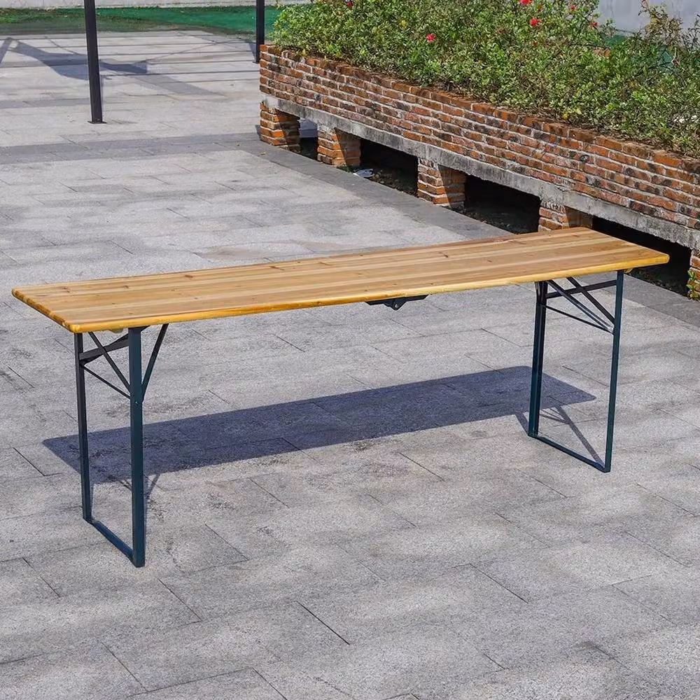Kelvenix Brown Folding Outdoor Garden Table – 2