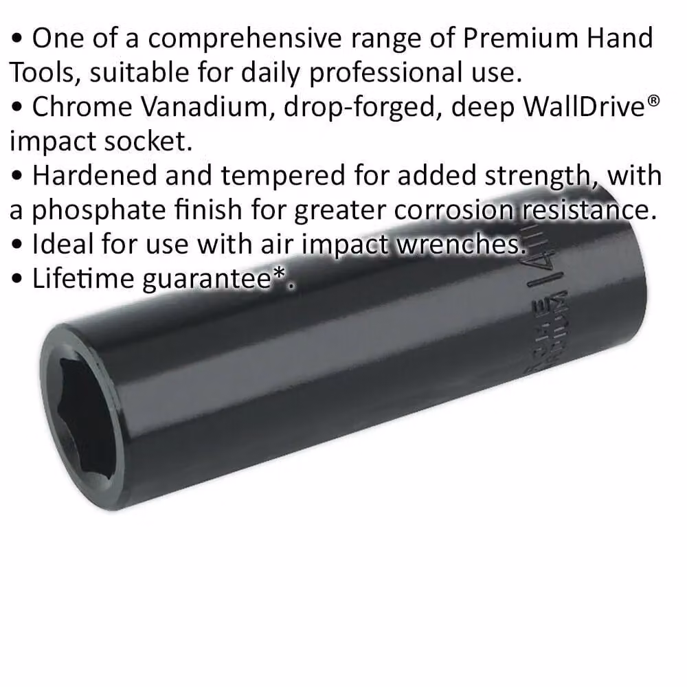Loops 14mm Forged Deep Impact Socket 1/2 Inch Sq Drive Chrome Vanadium Wrench Socket in Black and Multicolour – 2