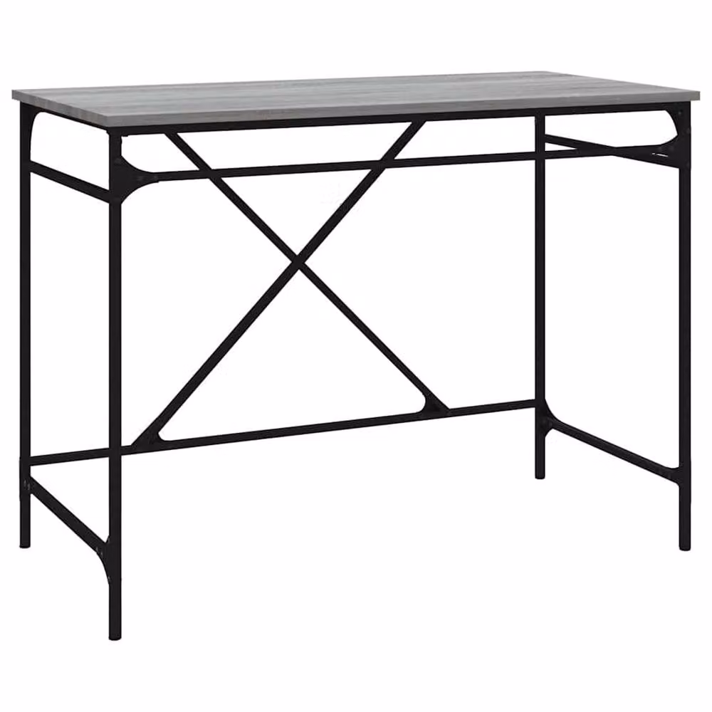 Berkfield Home Charming Writing Desk in Grey Sonoma, W/D/H: 100 x 50 x 75 cm – 2