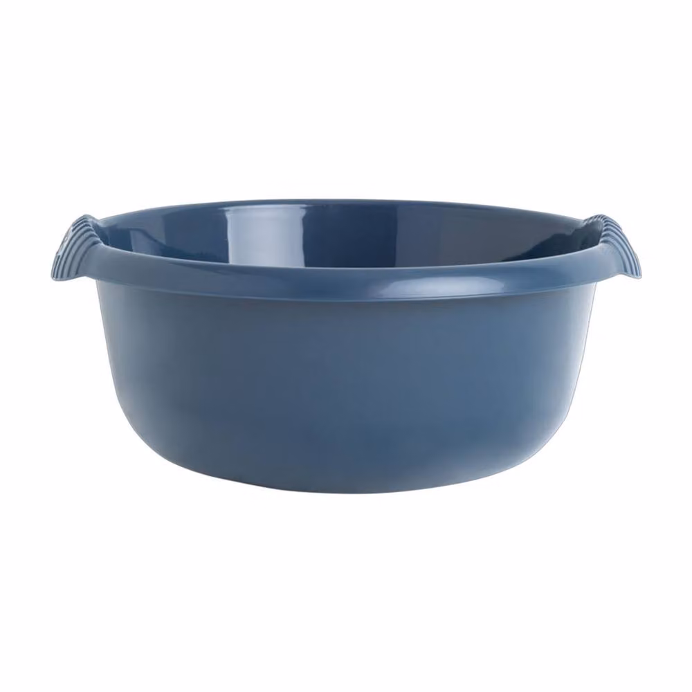 Casa Round Washing Up Bowl in Blue, Diameter: 28 cm – 2