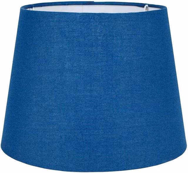 ValueLights Modern Small Tapered Cone Table Lamp Shade with Blue Fabric Finish