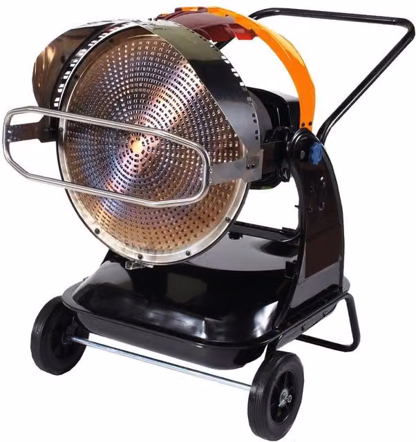 SIP FIREBALL 1822 Infrared Diesel Heater in Black and Multicolour Metal
